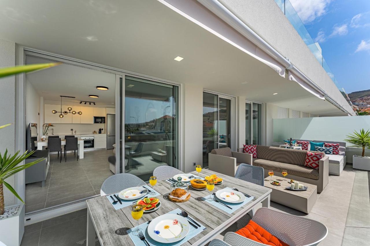 Modern New Apartment Las Terrazas De Costa Adeje. Heated Pool, Big Terrace And Private Parking Exteriör bild