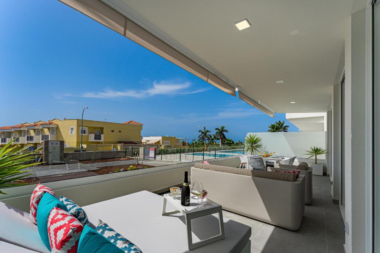 Modern New Apartment Las Terrazas De Costa Adeje. Heated Pool, Big Terrace And Private Parking Exteriör bild