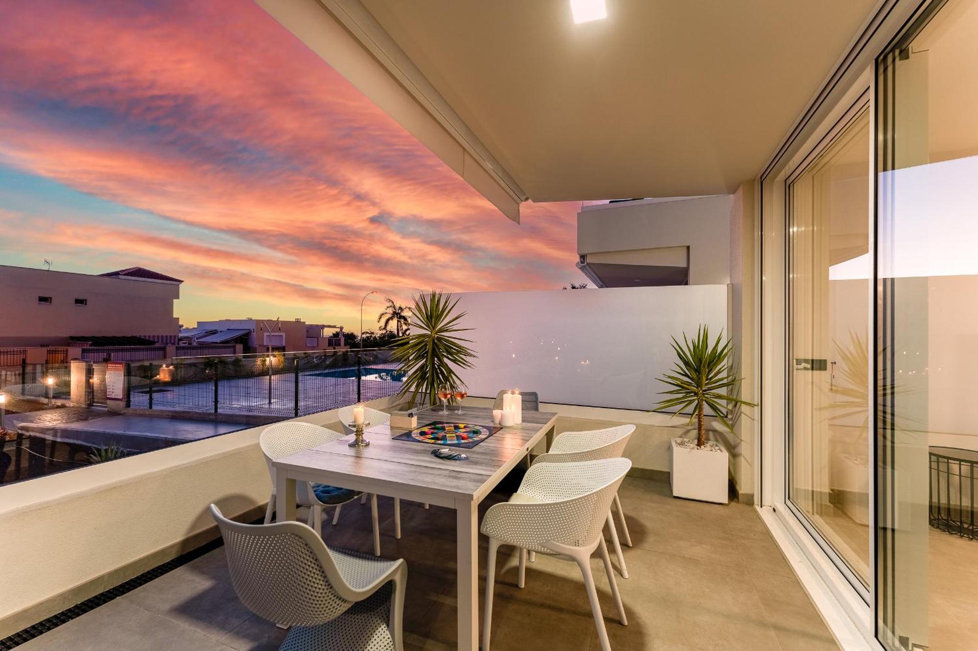 Modern New Apartment Las Terrazas De Costa Adeje. Heated Pool, Big Terrace And Private Parking Exteriör bild